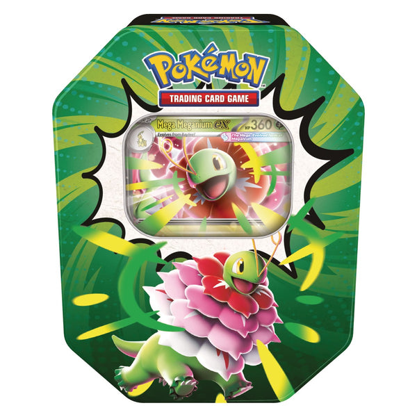 Ascended heroes tin mega meganium ex