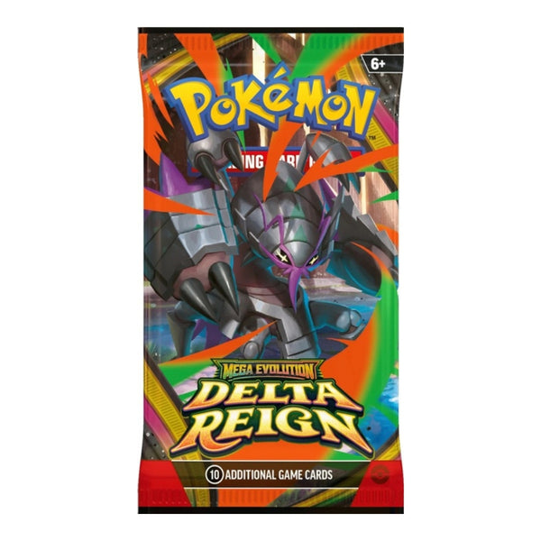 Mega evolution delta reign booster pack, pack art mega golisopod