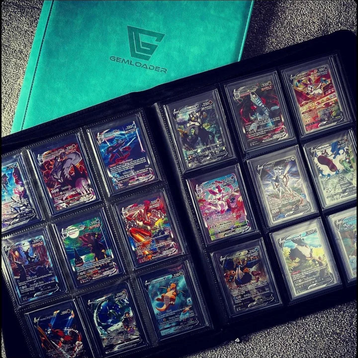 Premium 3X4 toploader fit collector's binder [216 pockets 3X3]