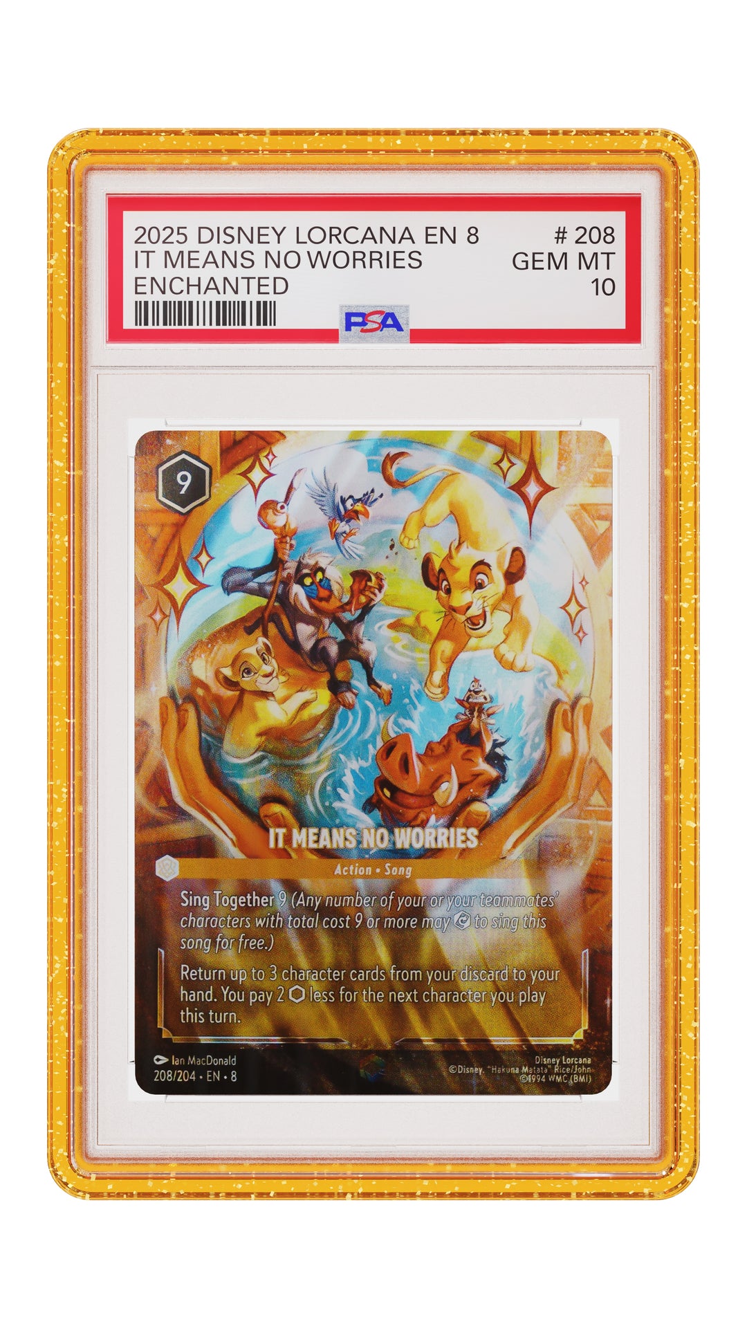 Graded Guard - Yellow Glitter (PSA)