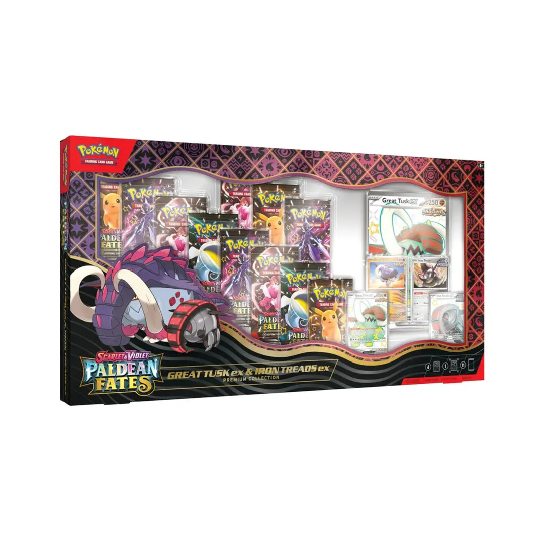 Paldean Fates Great Tusk & Iron Threads Premium Collection