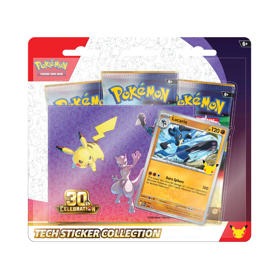 30th Celebration 3-Pack Blister Lucario
