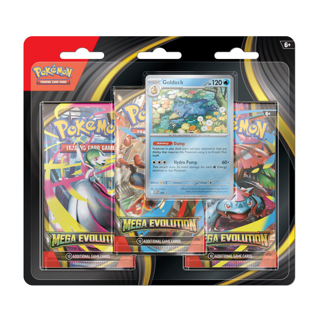 Mega Evolution 3 Pack Blister Psyduck